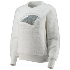 Carolina Panthers Touch Women's Milestone Tracker Pullover Sweatshirt - White Pullover