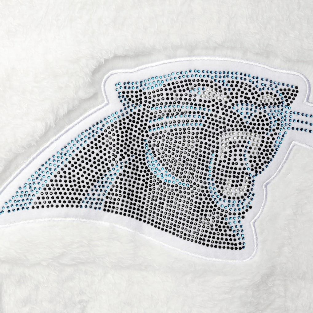 Carolina Panthers Touch Women's Milestone Tracker Pullover Sweatshirt - White Pullover