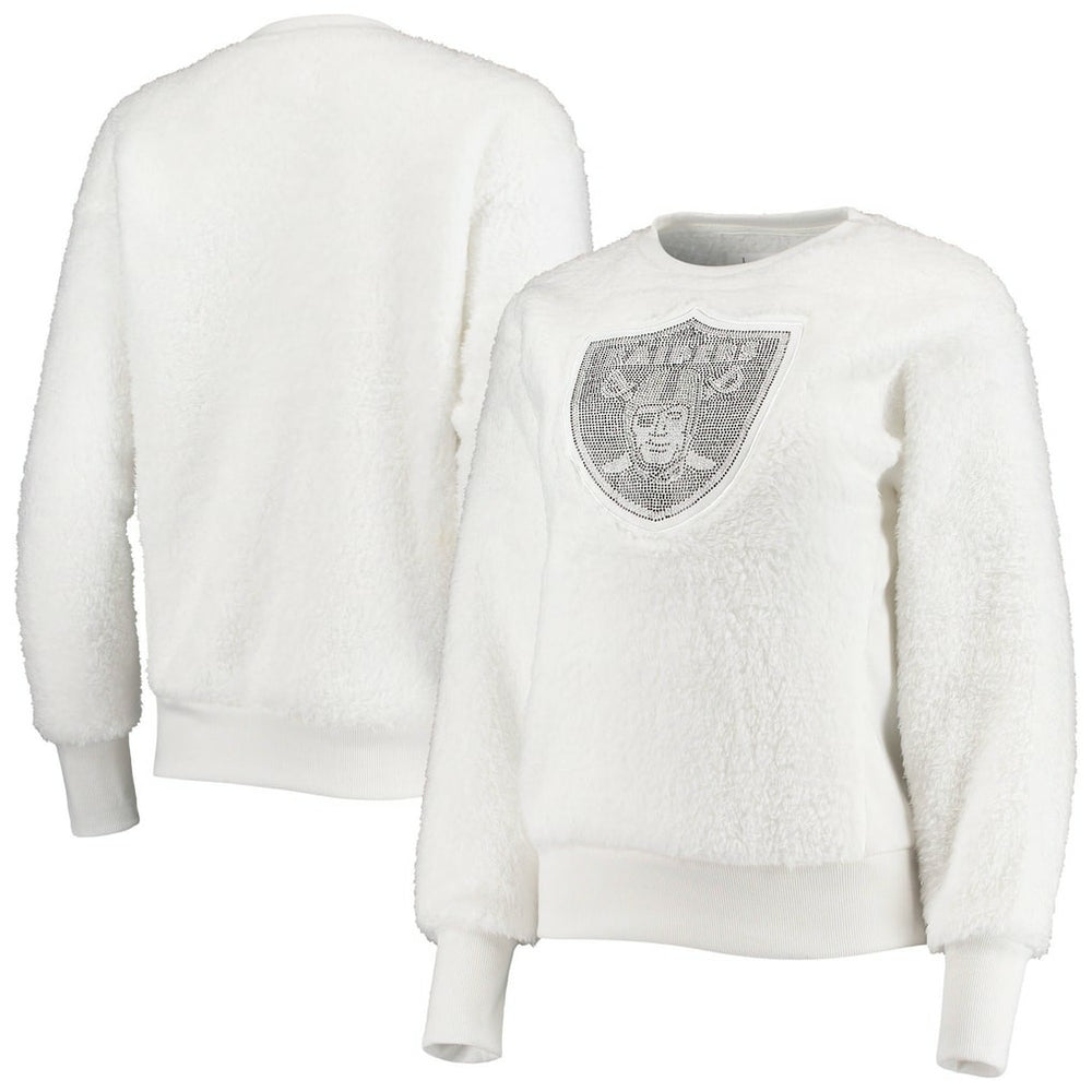 Las Vegas Raiders Touch Women's Milestone Tracker Pullover Sweatshirt - White Pullover