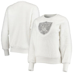 Las Vegas Raiders Touch Women's Milestone Tracker Pullover Sweatshirt - White Pullover