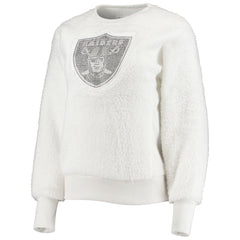 Las Vegas Raiders Touch Women's Milestone Tracker Pullover Sweatshirt - White Pullover