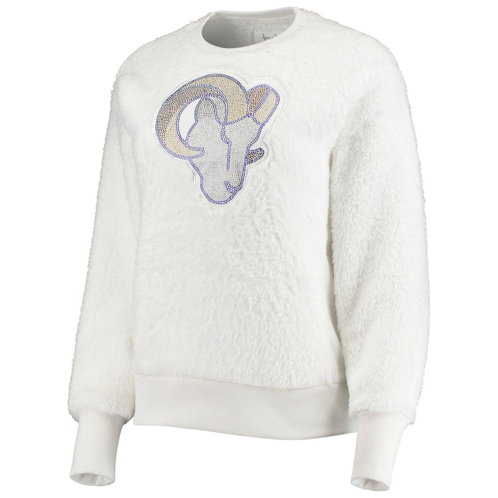 Los Angeles Rams Touch Women's Milestone Tracker Pullover Sweatshirt - White Pullover