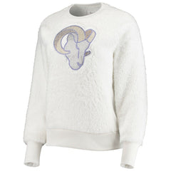 Los Angeles Rams Touch Women's Milestone Tracker Pullover Sweatshirt - White Pullover