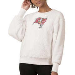 Tampa Bay Buccaneers Touch Women's Milestone Tracker Pullover Sweatshirt - White Pullover
