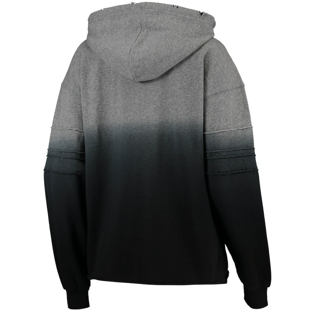 Pittsburgh Steelers Touch Women's Superstar Dip-Dye Pullover Hoodie - Heathered Gray/Black Hoodies