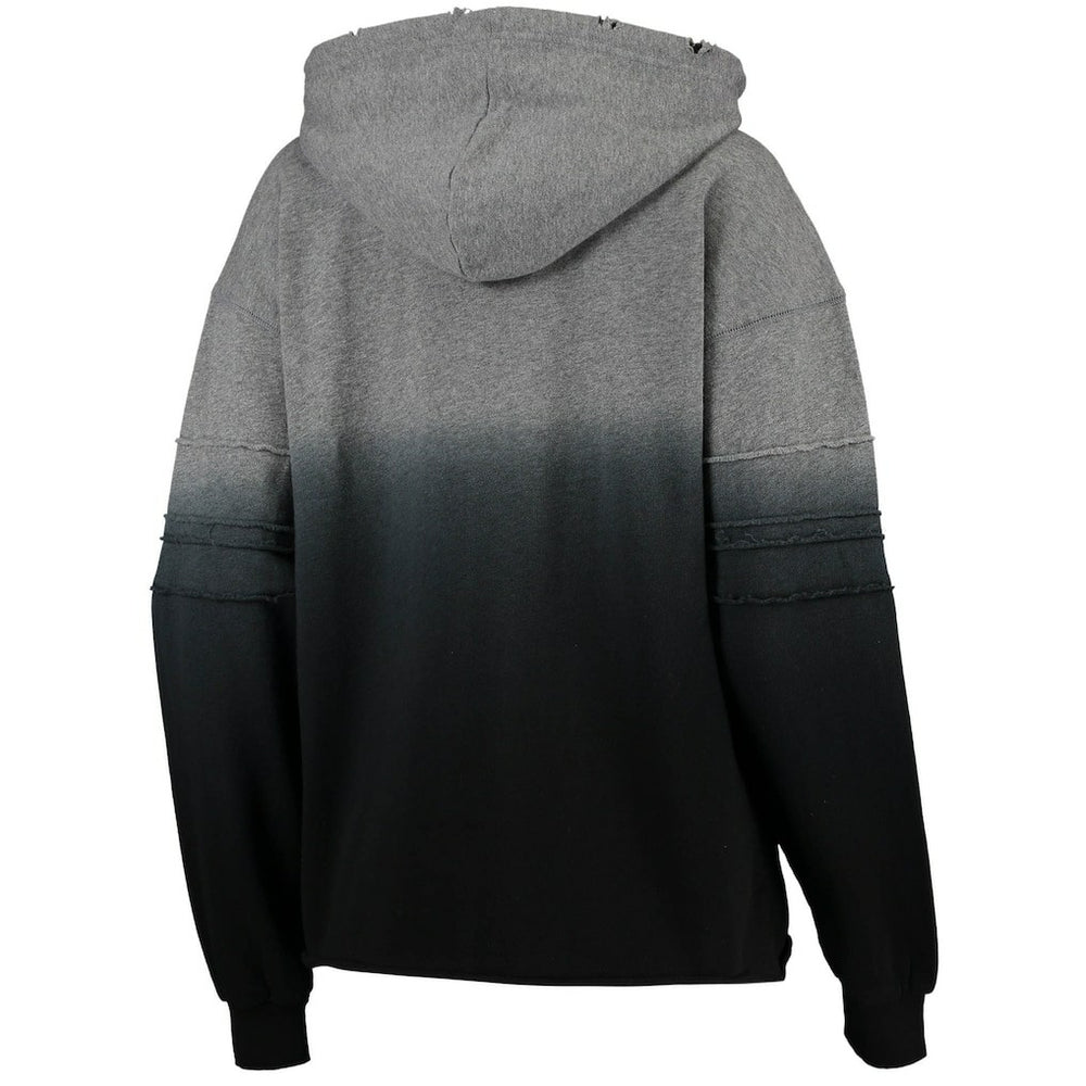 Pittsburgh Steelers Touch Women's Superstar Dip-Dye Pullover Hoodie - Heathered Gray/Black Hoodies