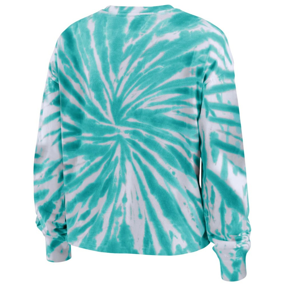 Seattle Kraken WEAR by Erin Andrews Women's Tie-Dye Long Sleeve T-Shirt - Light Blue | US 4272649