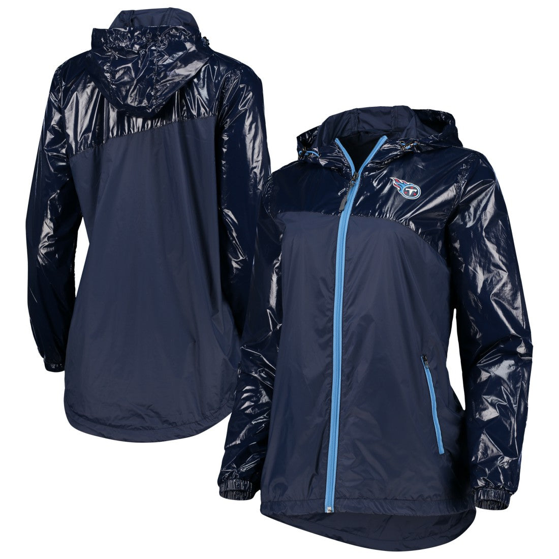 Tennessee Titans G-III 4Her by Carl Banks Women's Double-Coverage Full-Zip Hoodie Jacket - Navy Hoodies