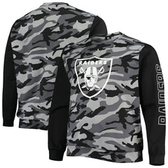 Las Vegas Raiders FOCO Camo Long Sleeve T-Shirt - Black T-shirts
