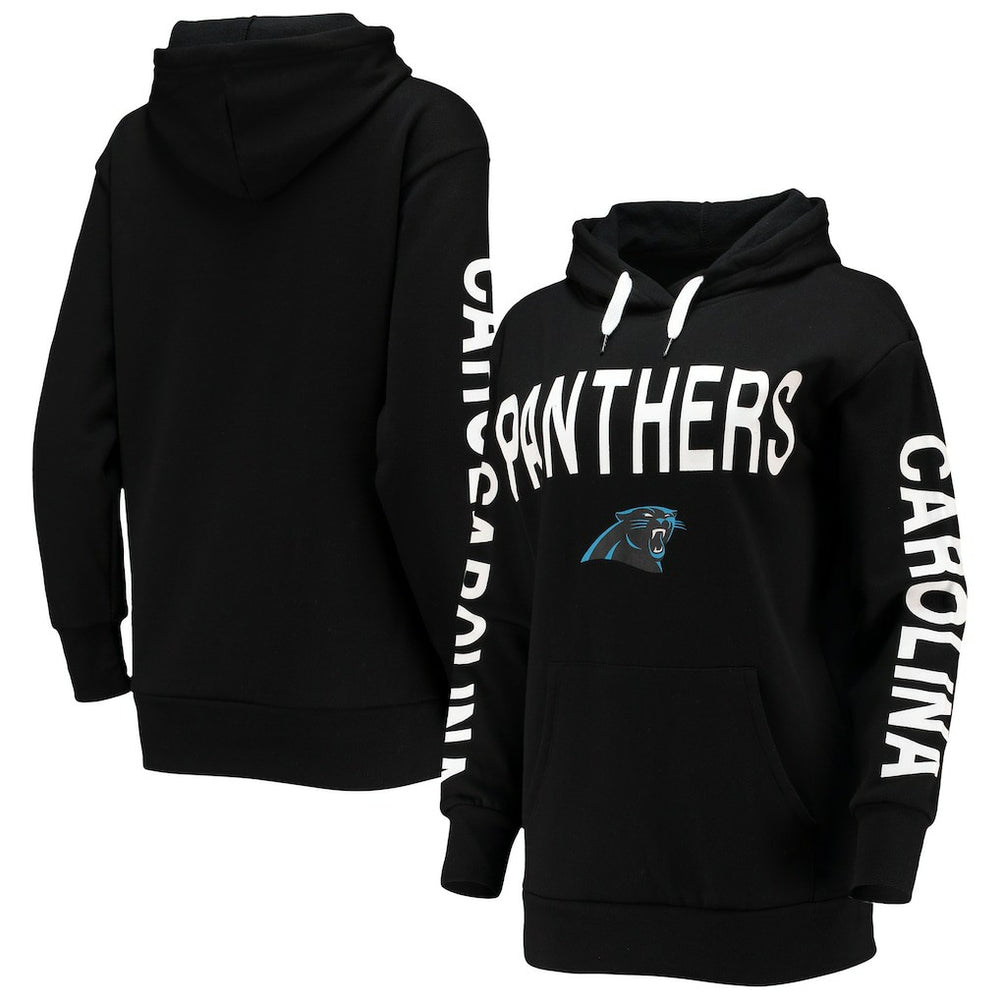 Carolina Panthers G-III 4Her by Carl Banks Women's Extra Point Pullover Hoodie - Black Hoodies