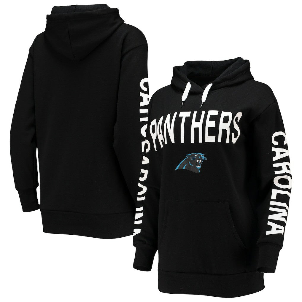 Carolina Panthers G-III 4Her by Carl Banks Women's Extra Point Pullover Hoodie - Black Hoodies