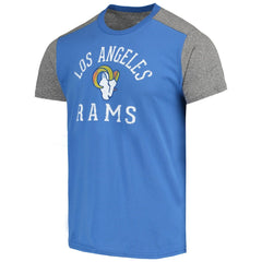 Los Angeles Rams Majestic Threads Field Goal Slub T-Shirt - Royal/Gray T-shirts