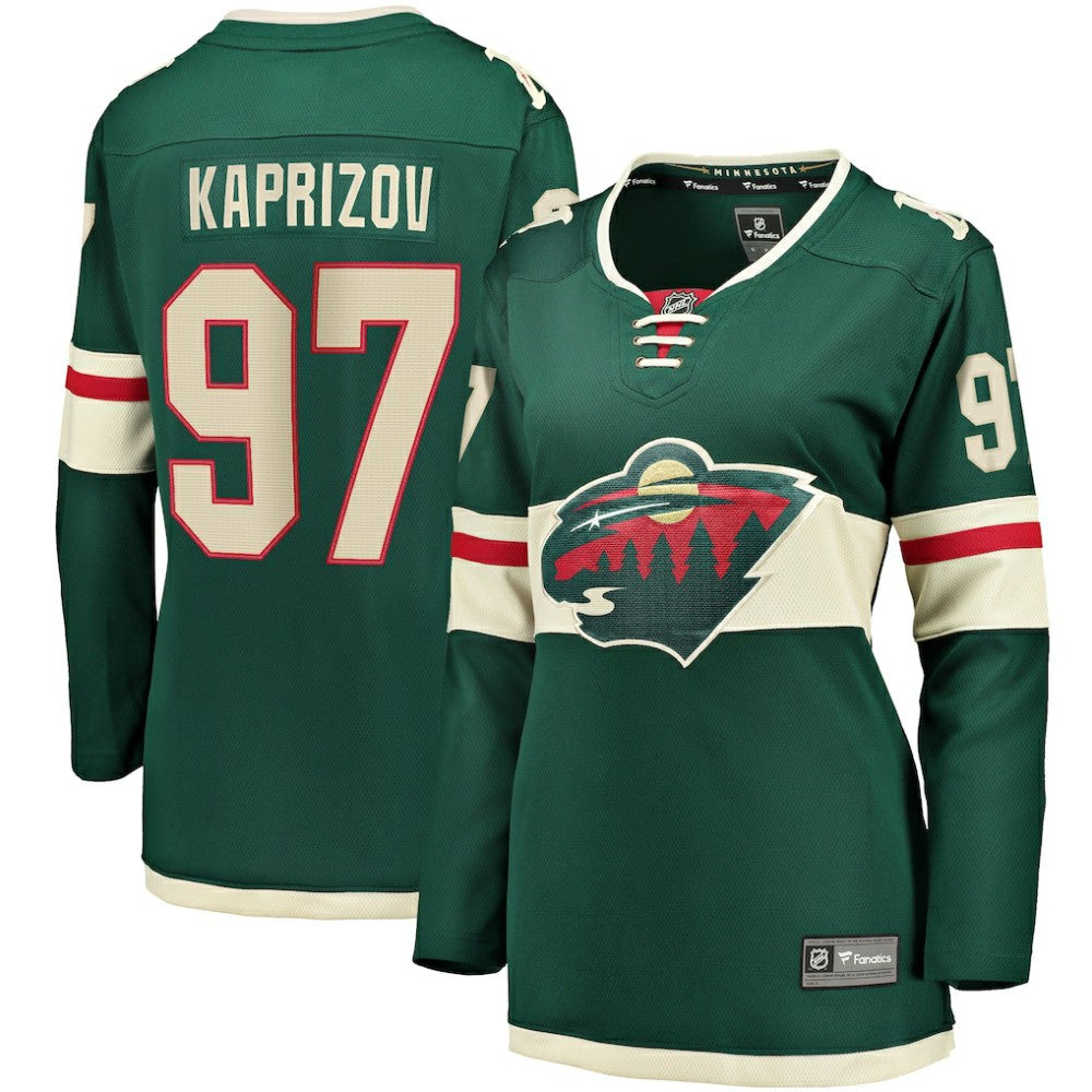 Kirill Kaprizov Minnesota Wild Fanatics Women's Home Breakaway Replica Jersey - Green | US 4274578