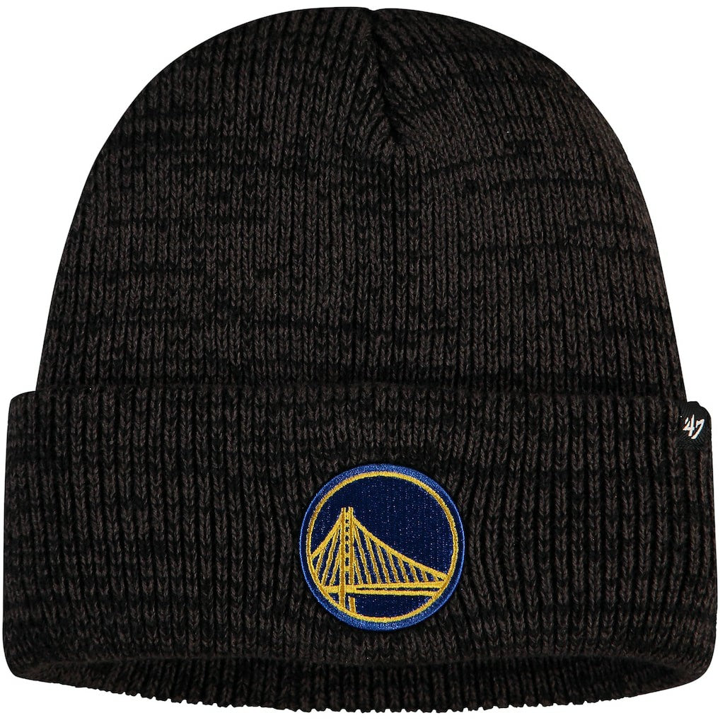 Golden State Warriors '47 Brain Freeze Cuffed Knit Hat Black - 47 brand outlet