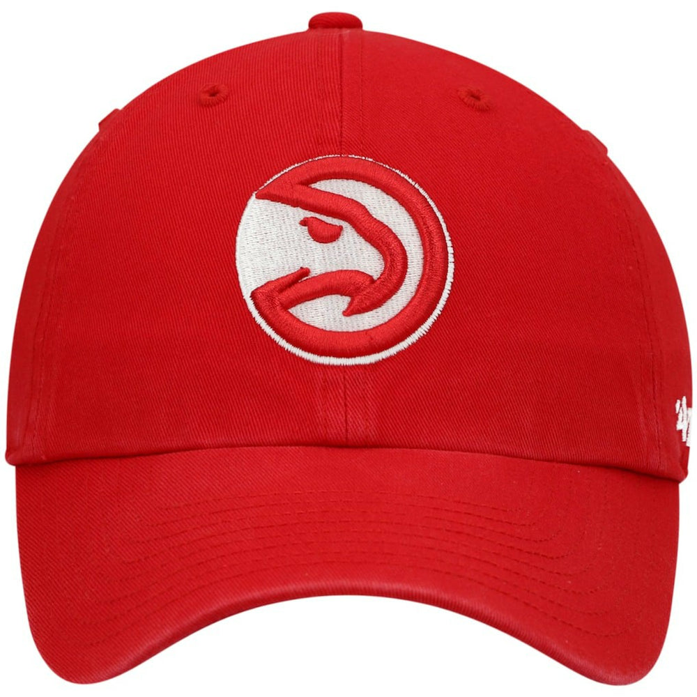 Atlanta Hawks '47 Core Logo Clean Up Adjustable Hat Red - 47 brand