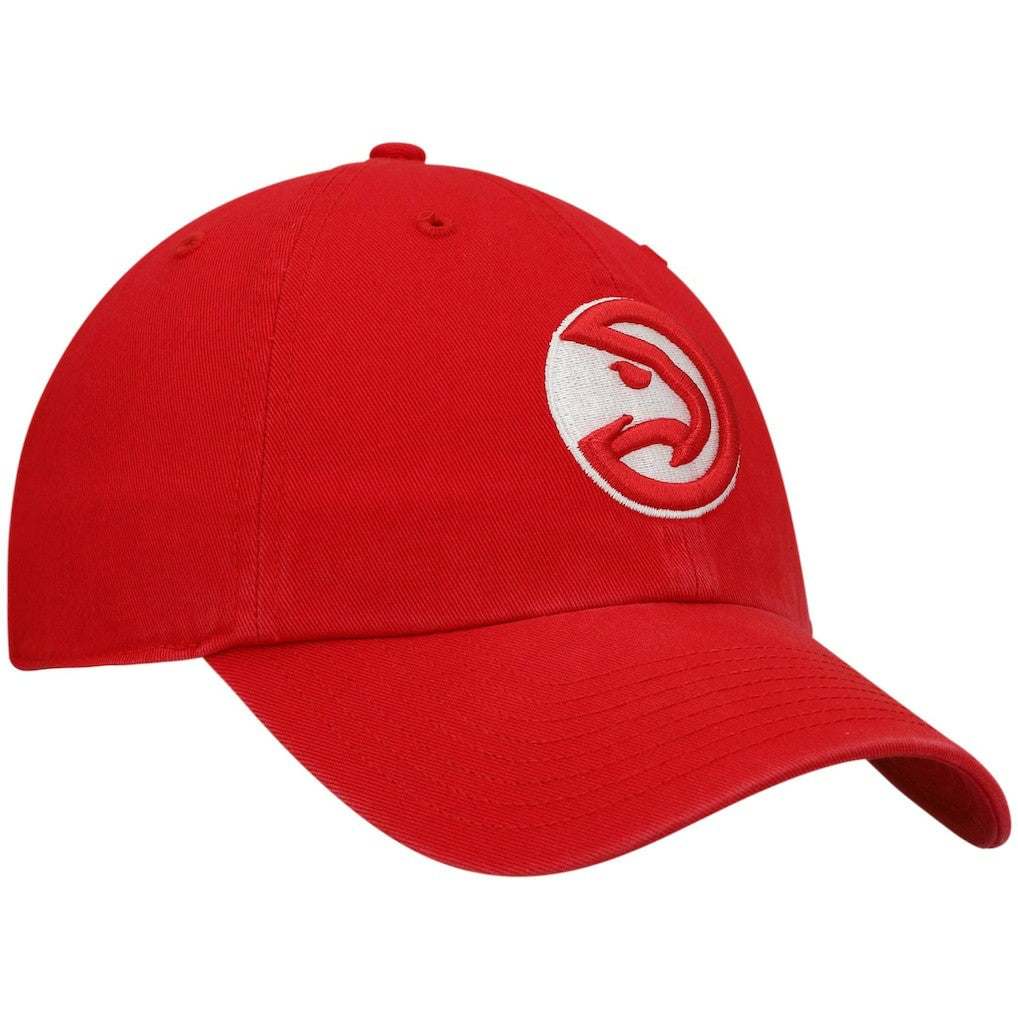Atlanta Hawks '47 Core Logo Clean Up Adjustable Hat Red - 47 brand