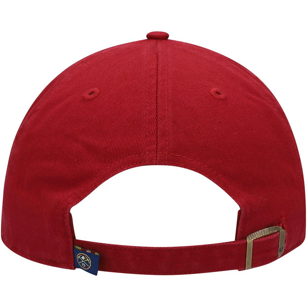 Denver Nuggets '47 Core Logo Clean Up Adjustable Hat Red - 47 brand