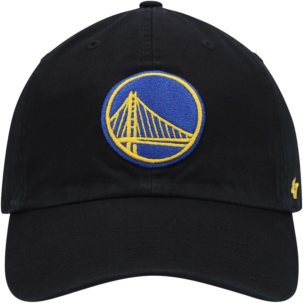 Golden State Warriors '47 Core Logo Clean Up Adjustable Hat Black - 47 brand