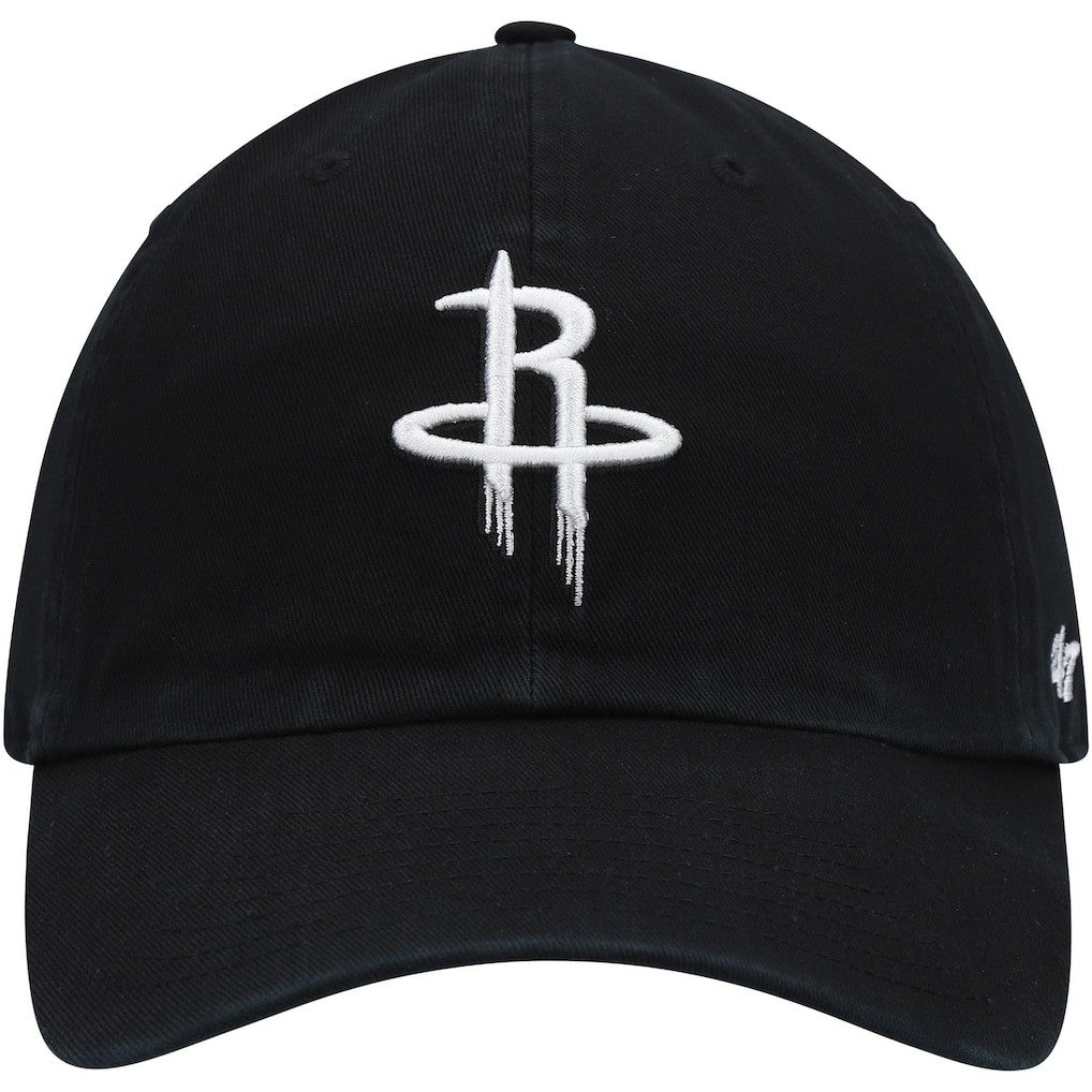 Houston Rockets '47 Core Logo Clean Up Adjustable Hat Black - 47 brand