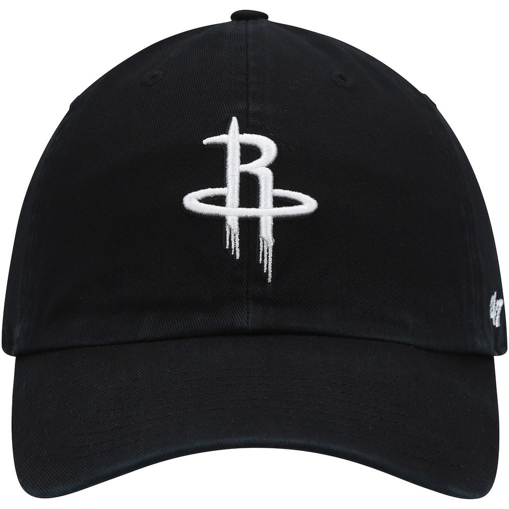 Houston Rockets '47 Core Logo Clean Up Adjustable Hat Black - 47 brand