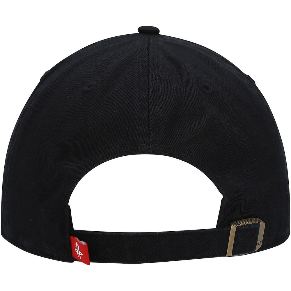 Houston Rockets '47 Core Logo Clean Up Adjustable Hat Black - 47 brand