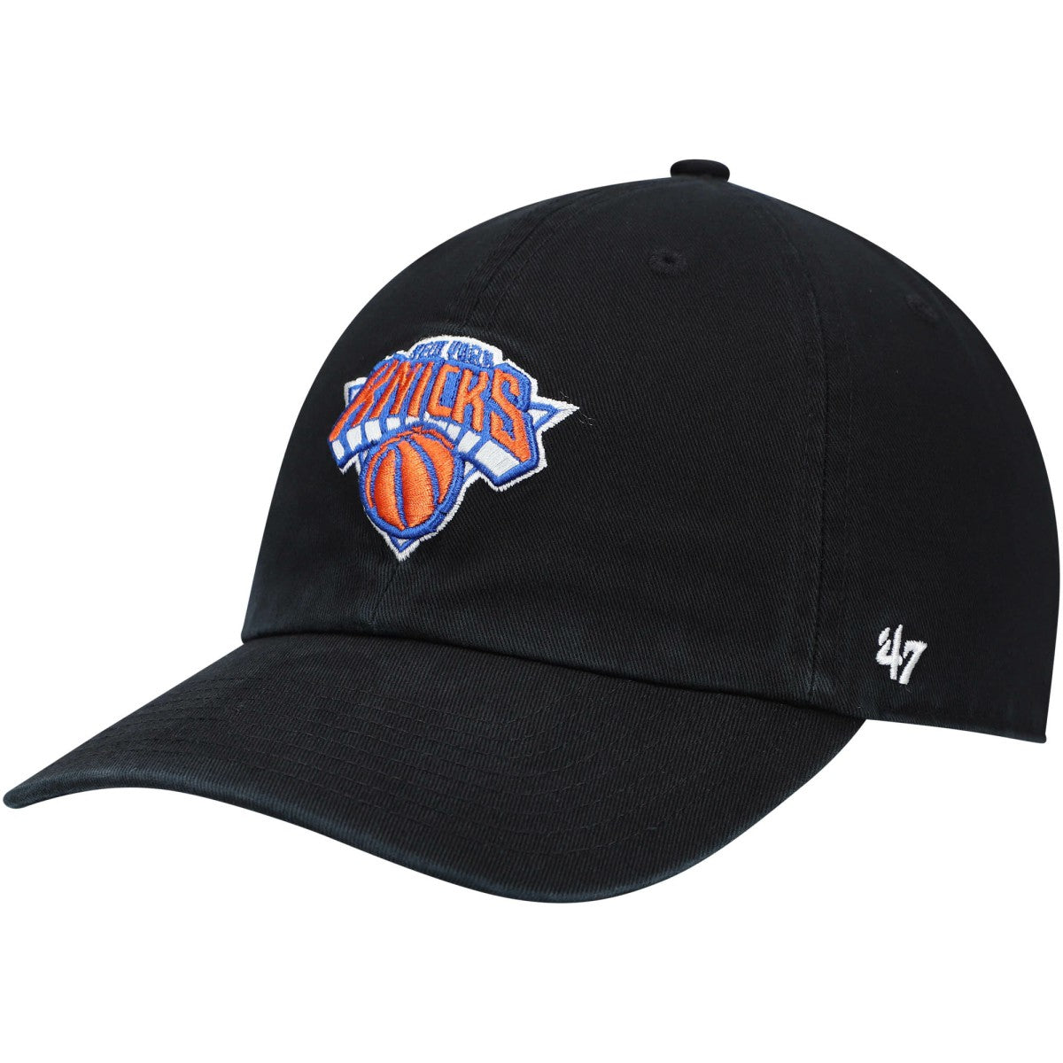 New York Knicks '47 Core Logo Clean Up Adjustable Hat Black - 47 brand