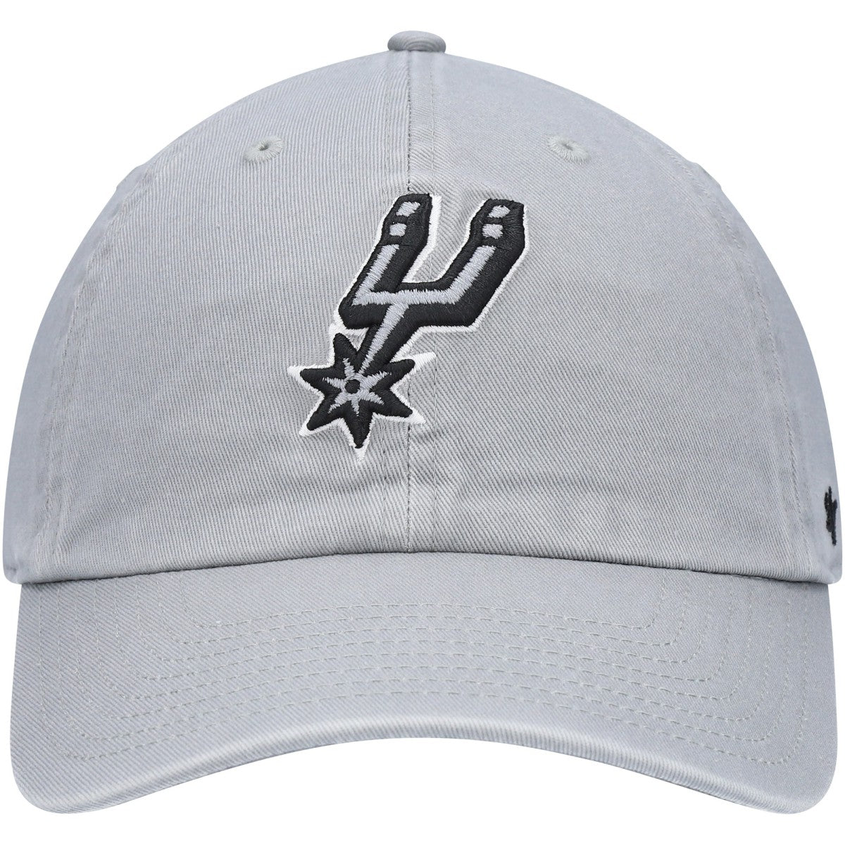 San Antonio Spurs '47 Core Logo Clean Up Adjustable Hat Gray - 47 brand
