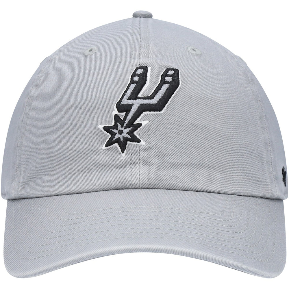 San Antonio Spurs '47 Core Logo Clean Up Adjustable Hat Gray - 47 brand