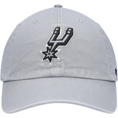 San Antonio Spurs '47 Core Logo Clean Up Adjustable Hat Gray - 47 brand