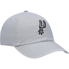 San Antonio Spurs '47 Core Logo Clean Up Adjustable Hat Gray - 47 brand