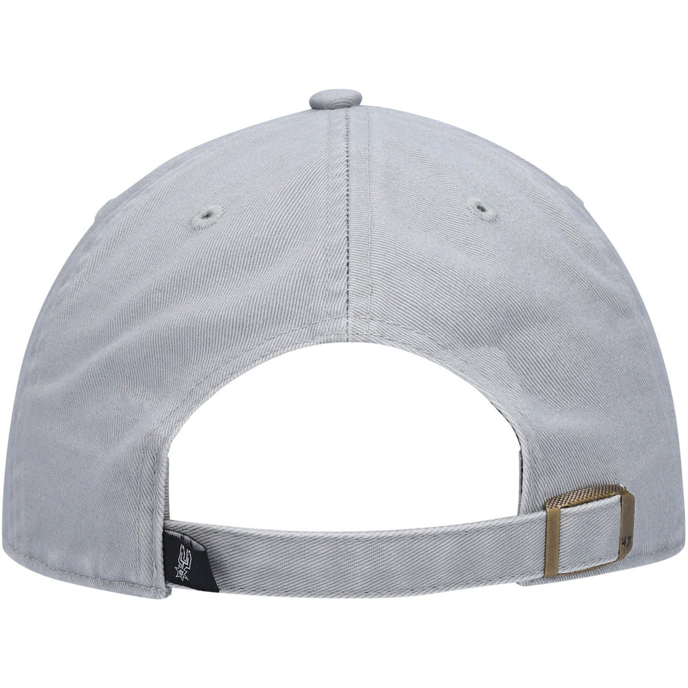San Antonio Spurs '47 Core Logo Clean Up Adjustable Hat Gray - 47 brand