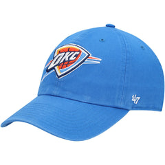 Oklahoma City Thunder '47 Core Logo Clean Up Adjustable Hat Blue - 47 brand
