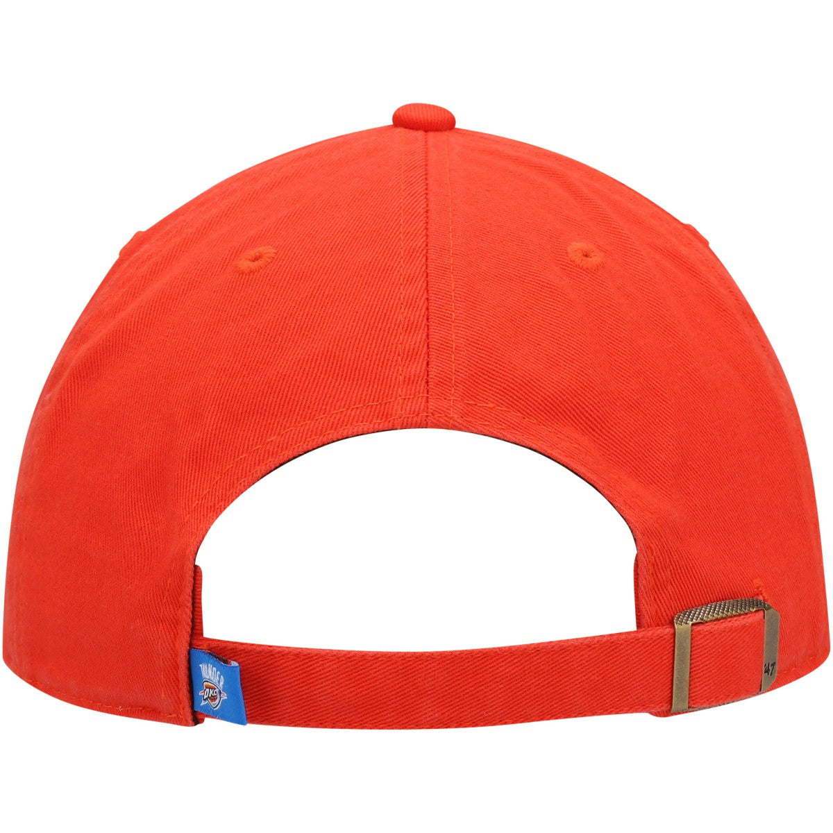 Oklahoma City Thunder '47 Core Logo Clean Up Adjustable Hat Orange - 47 brand
