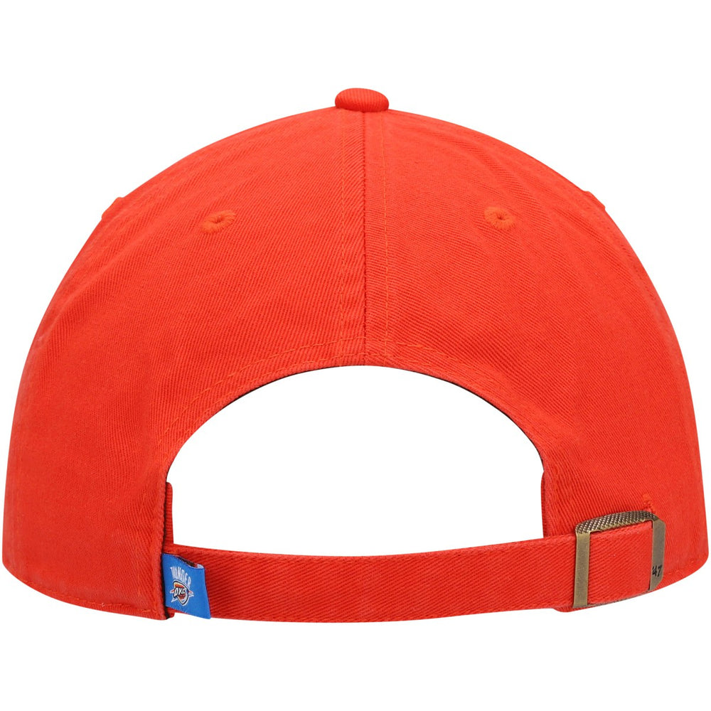 Oklahoma City Thunder '47 Core Logo Clean Up Adjustable Hat Orange - 47 brand