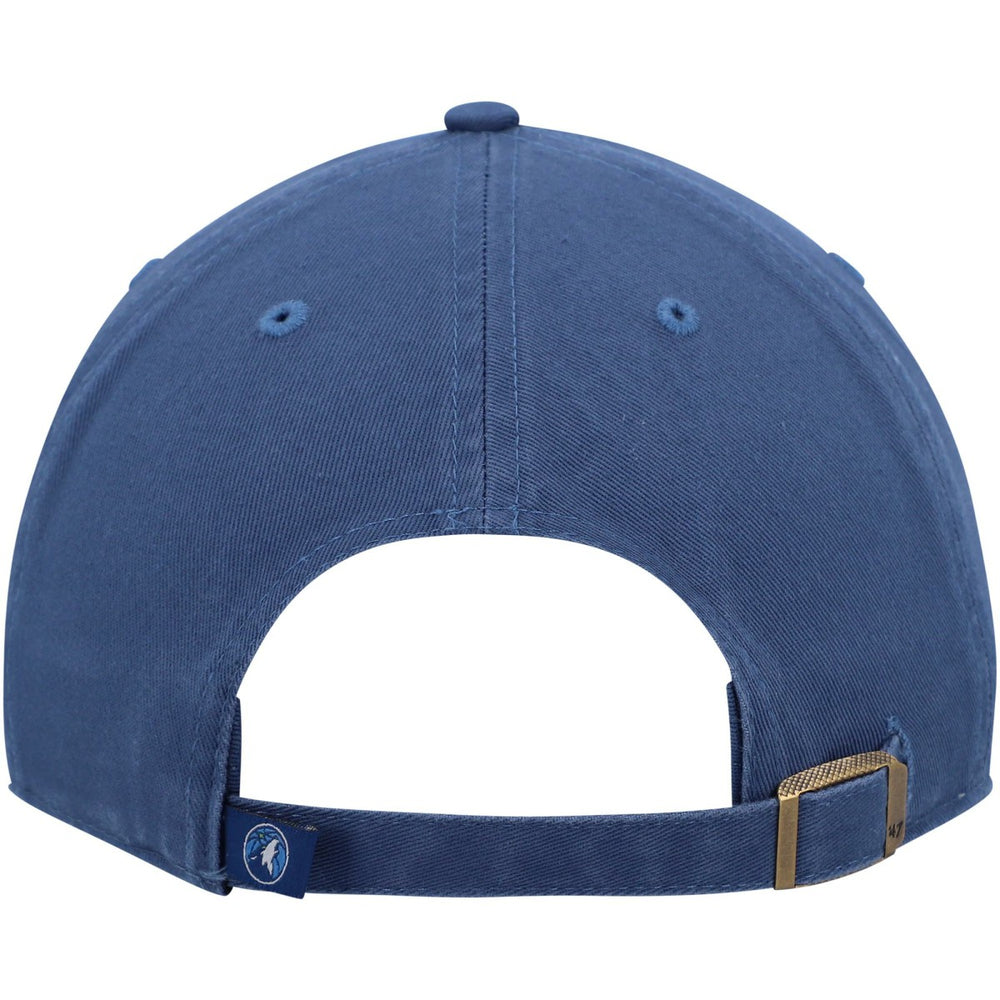 Minnesota Timberwolves '47 Core Logo Clean Up Adjustable Hat Blue - 47 brand