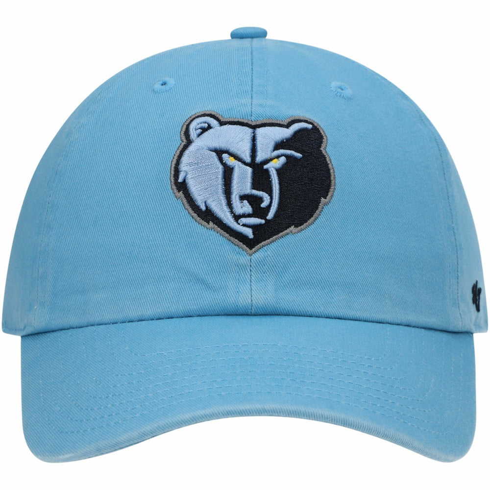Memphis Grizzlies '47 Core Logo Clean Up Adjustable Hat Light Blue - 47 brand