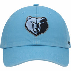 Memphis Grizzlies '47 Core Logo Clean Up Adjustable Hat Light Blue - 47 brand