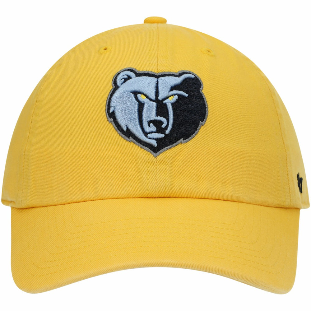 Memphis Grizzlies '47 Core Logo Clean Up Adjustable Hat Gold - 47 brand outlet