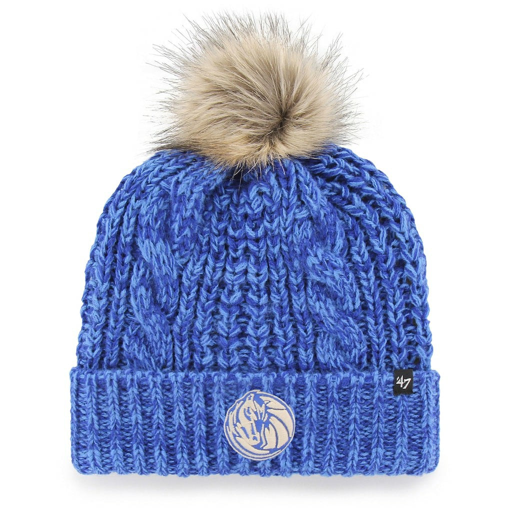 Dallas Mavericks '47 Women's Meeko Cuffed Knit Hat with Pom Blue - 47 brand
