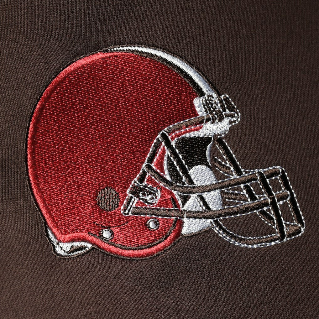 Cleveland Browns Starter Playoffs Color Block Full-Zip Hoodie - Brown/Orange Hoodies