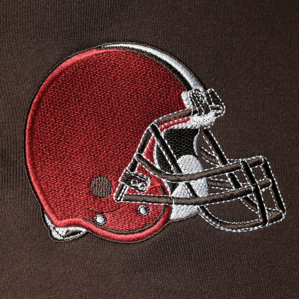 Cleveland Browns Starter Playoffs Color Block Full-Zip Hoodie - Brown/Orange Hoodies