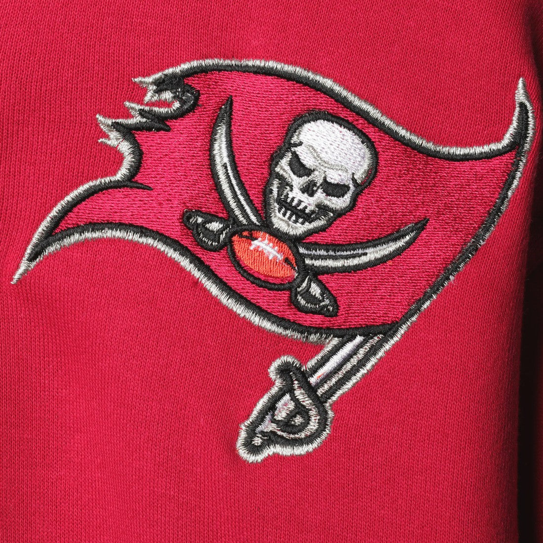 Tampa Bay Buccaneers Starter Playoffs Color Block Full-Zip Hoodie - Red/Pewter Hoodies