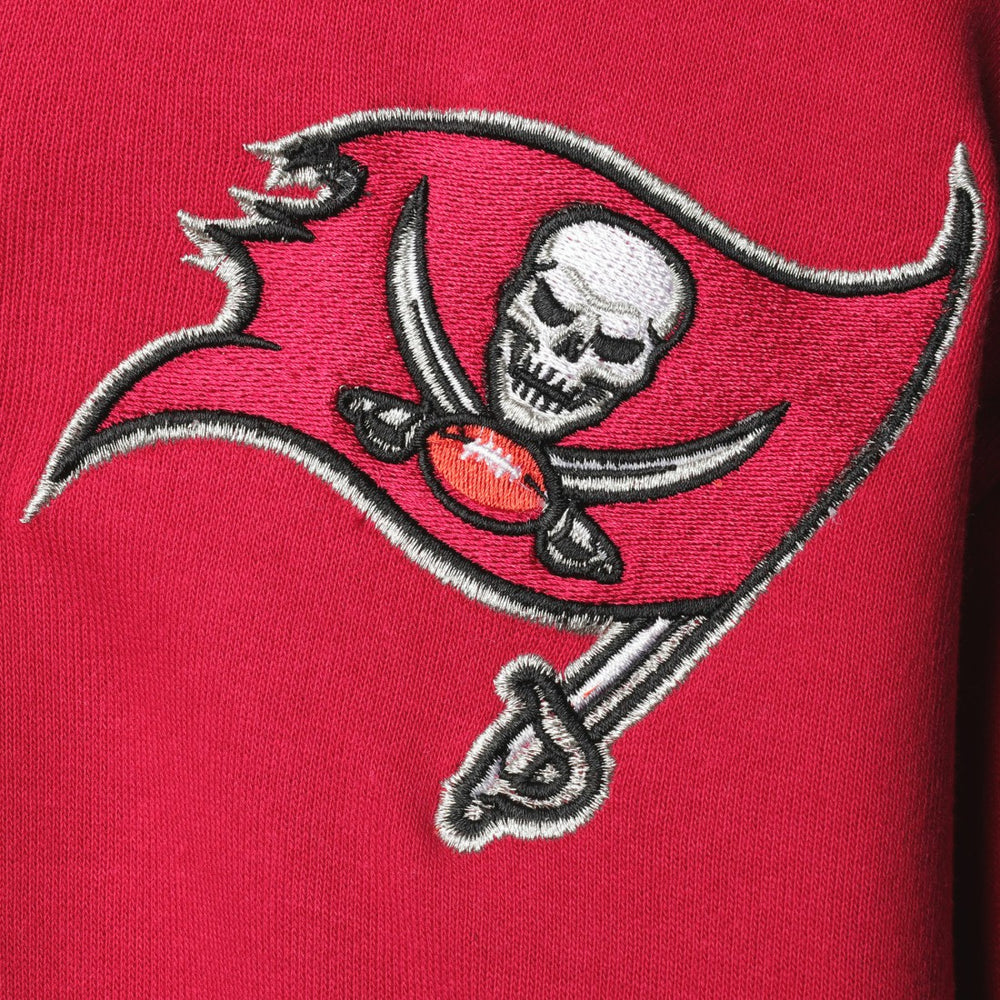 Tampa Bay Buccaneers Starter Playoffs Color Block Full-Zip Hoodie - Red/Pewter Hoodies