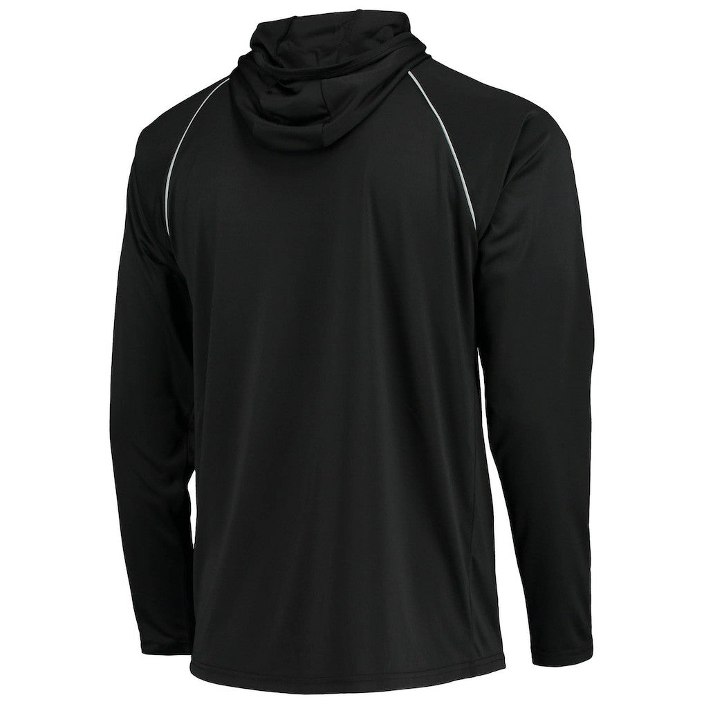 Las Vegas Raiders Starter Raglan Long Sleeve Hoodie T-Shirt - Black Hoodies