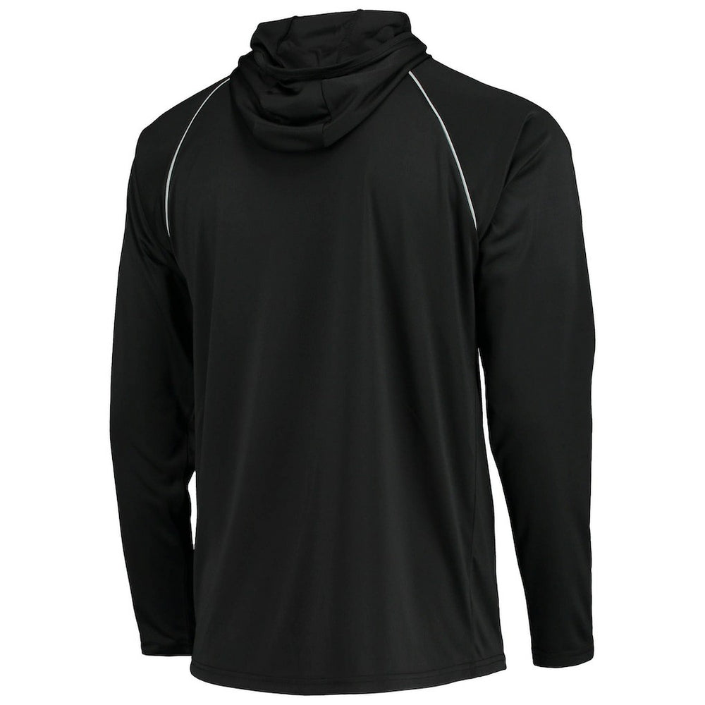 Las Vegas Raiders Starter Raglan Long Sleeve Hoodie T-Shirt - Black Hoodies
