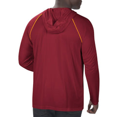 Washington Football Team Starter Raglan Long Sleeve Hoodie T-Shirt - Burgundy Hoodies