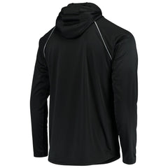 Las Vegas Raiders Starter Throwback Raglan Hoodie Long Sleeve T-Shirt - Black Hoodies