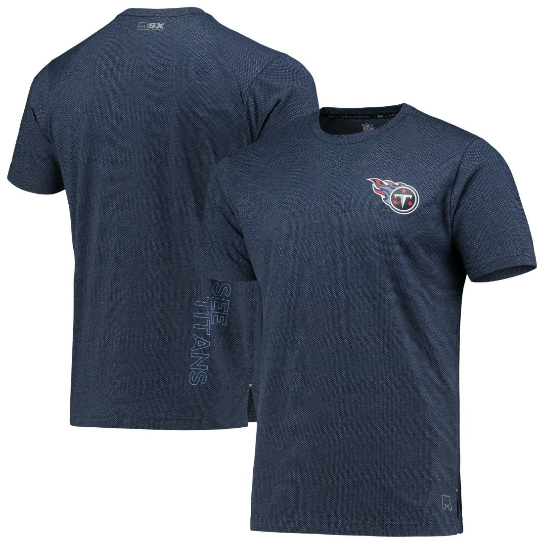 Tennessee Titans MSX by Michael Strahan Motivation Performance T-Shirt - Navy T-shirts