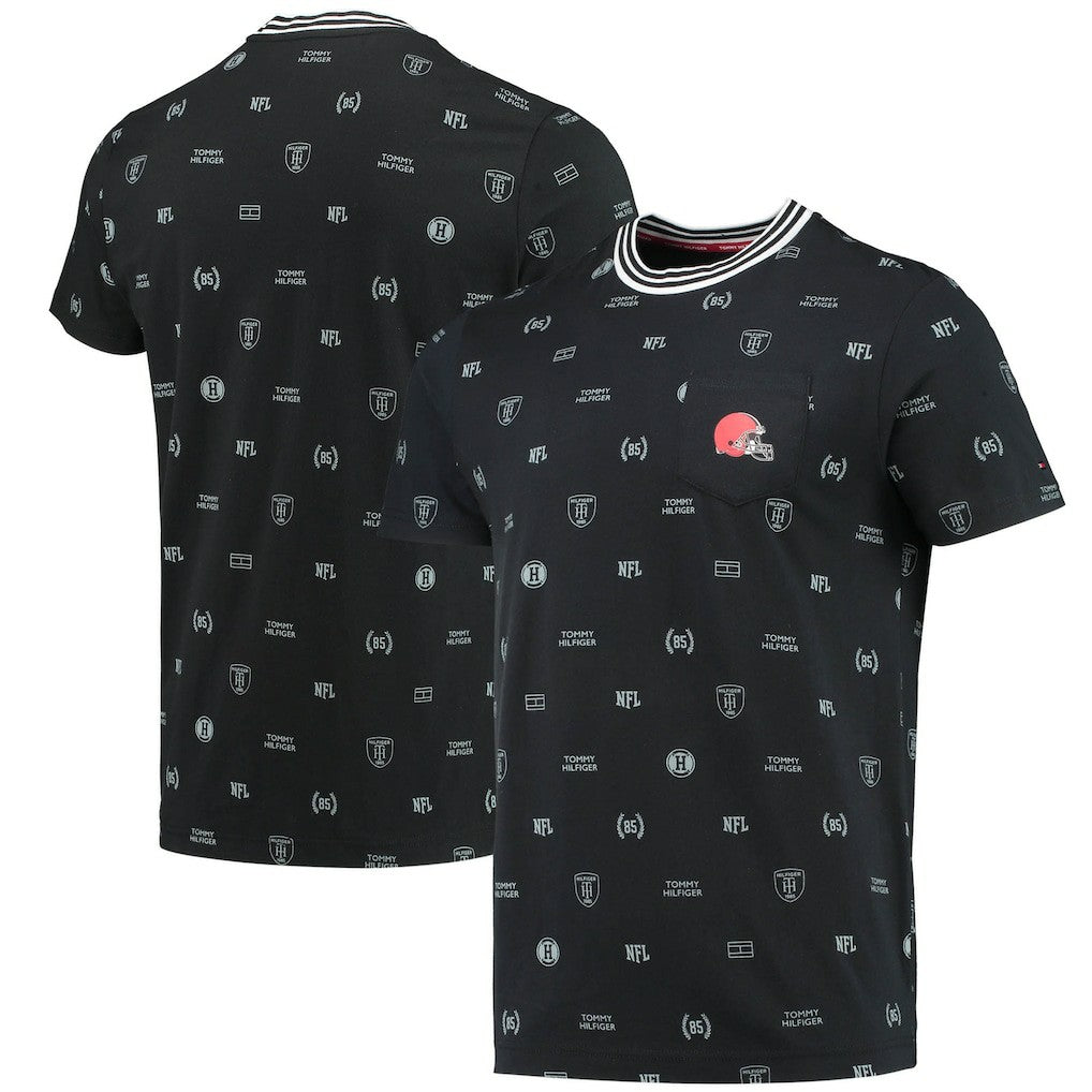 Cleveland Browns Tommy Hilfiger Essential Pocket T-Shirt - Black T-shirts