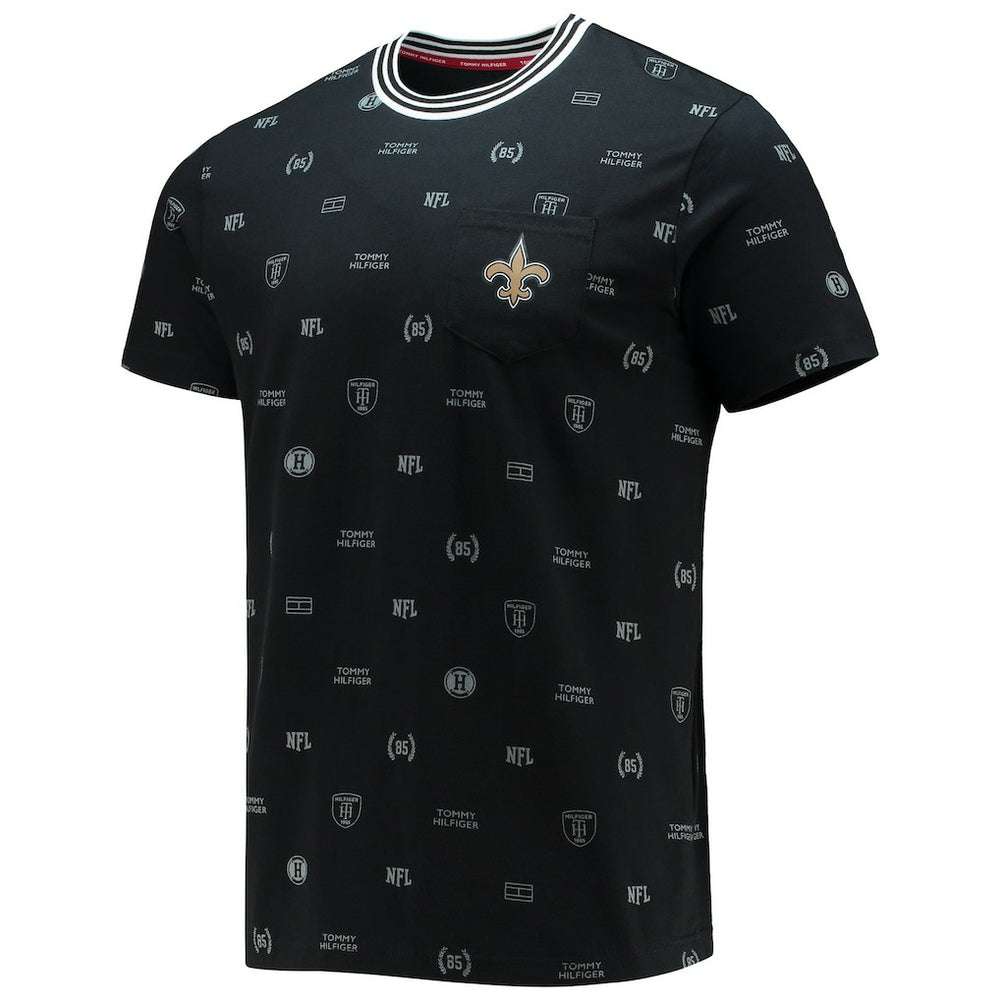 New Orleans Saints Tommy Hilfiger Essential Pocket T-Shirt - Black T-shirts